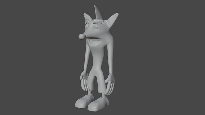 crash  karakter Free 3D model