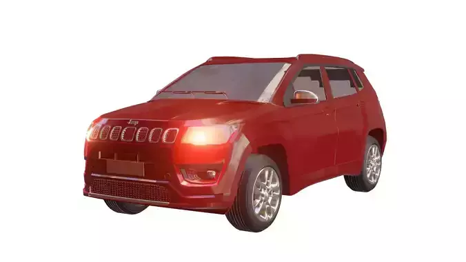 Jeep Car 3D model Blender OBJ FBX