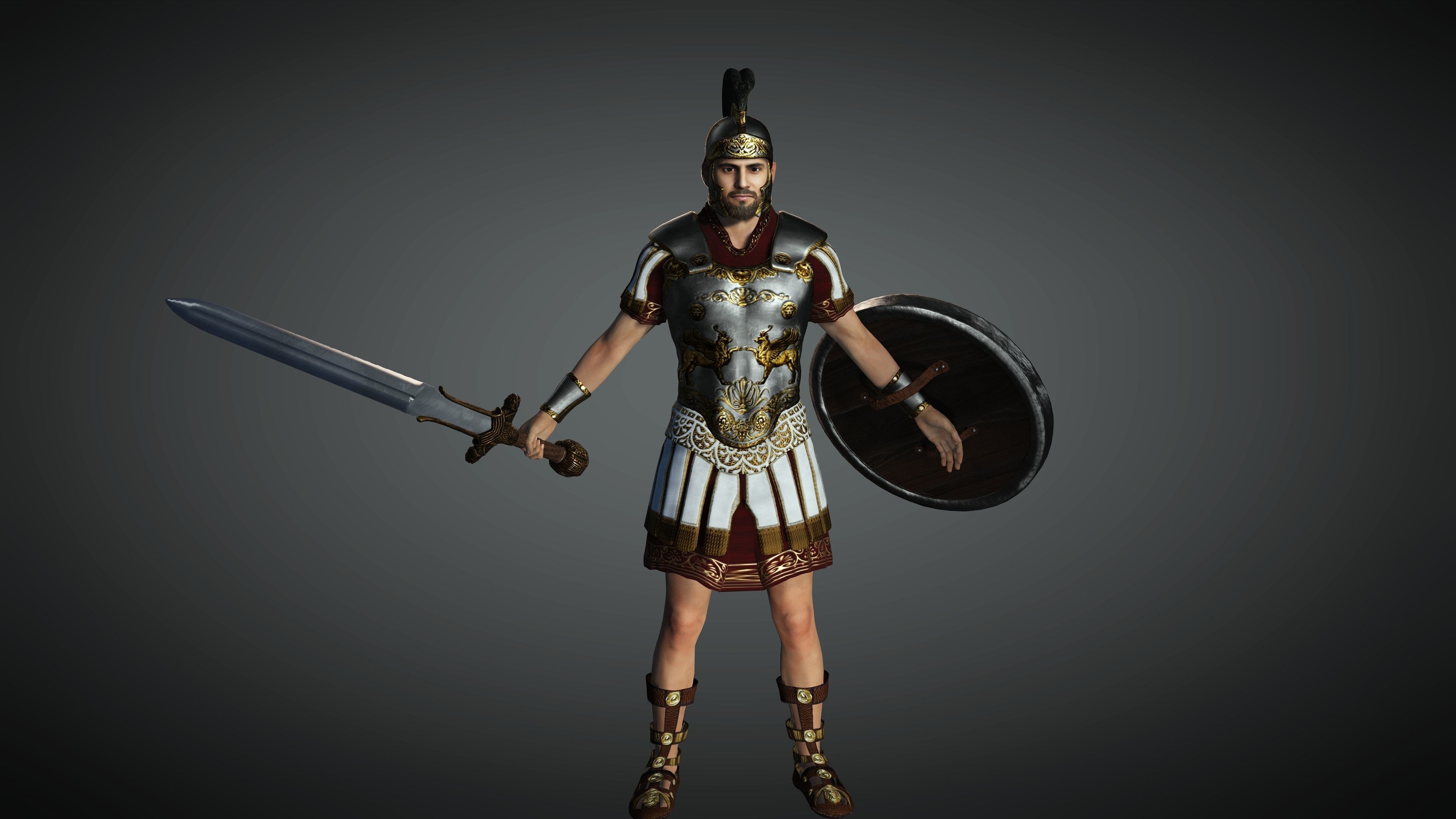 Soldier Warrior Character - Realistic 3D model 3D model_7