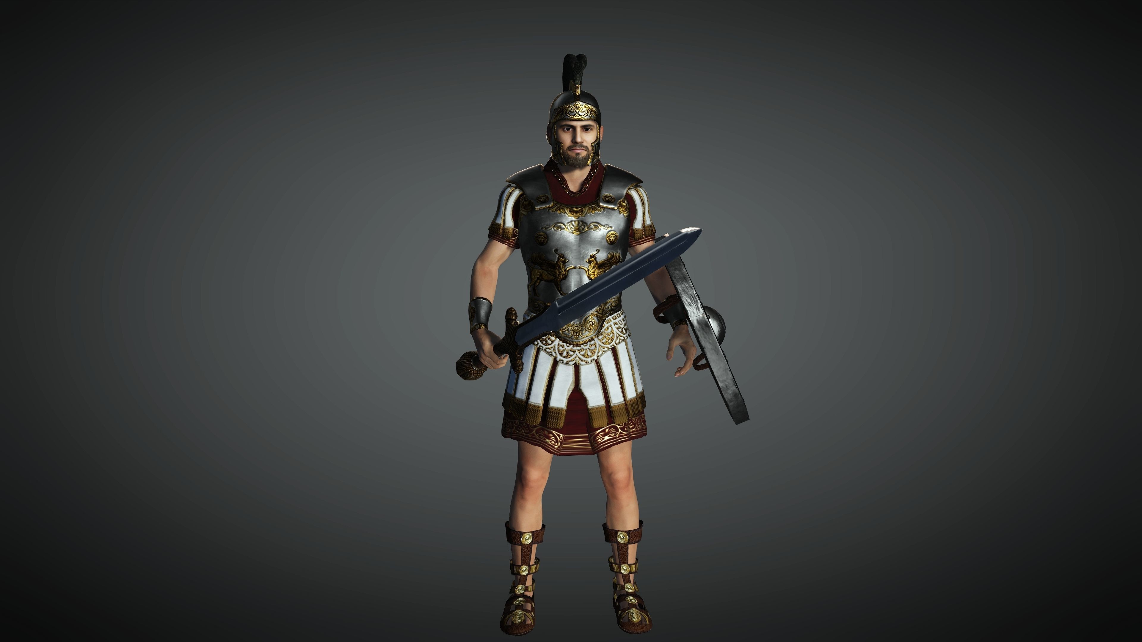 Soldier Warrior Character - Realistic 3D model 3D model_4