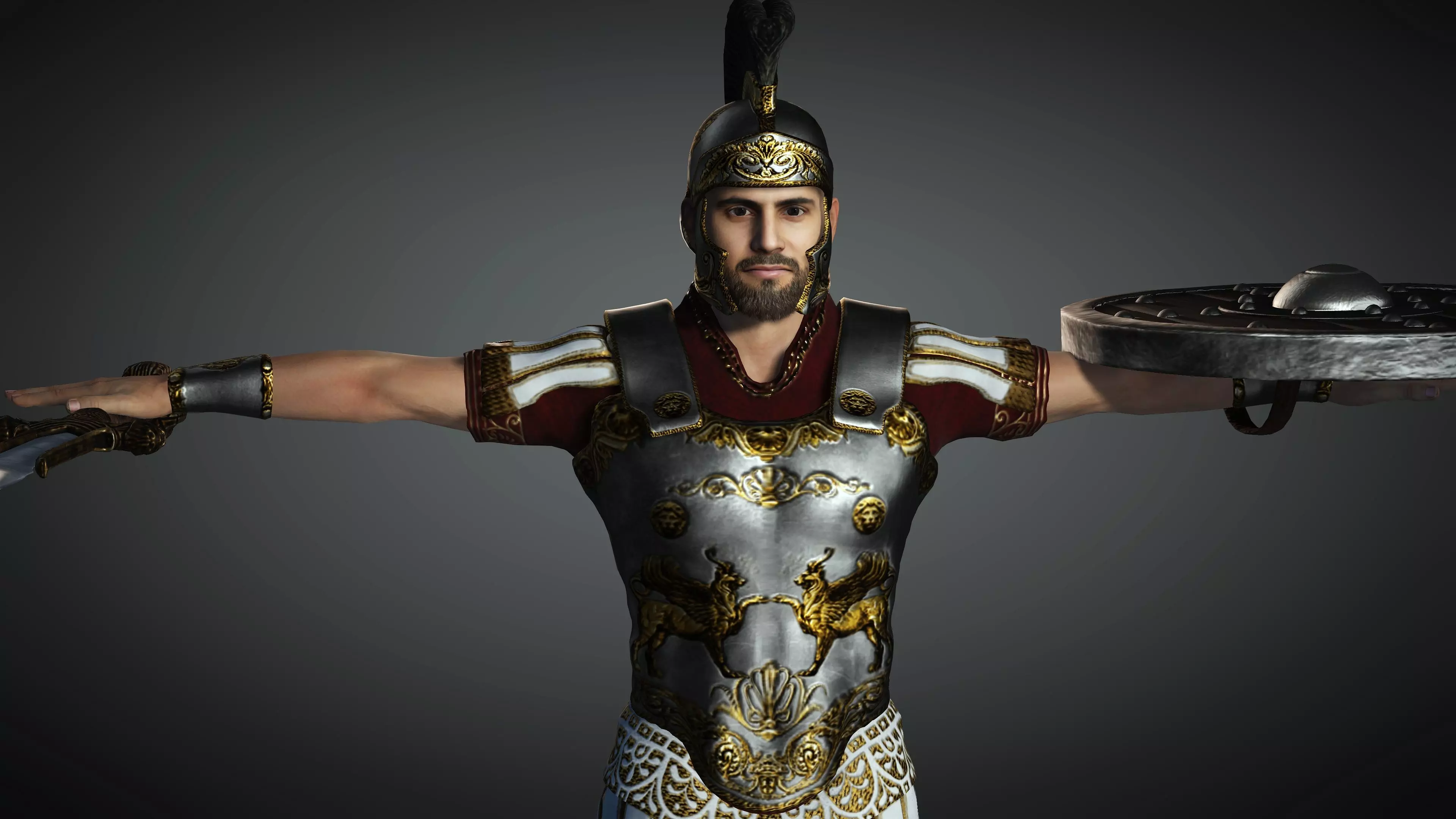 Soldier Warrior Character - Realistic 3D model 3D model_0