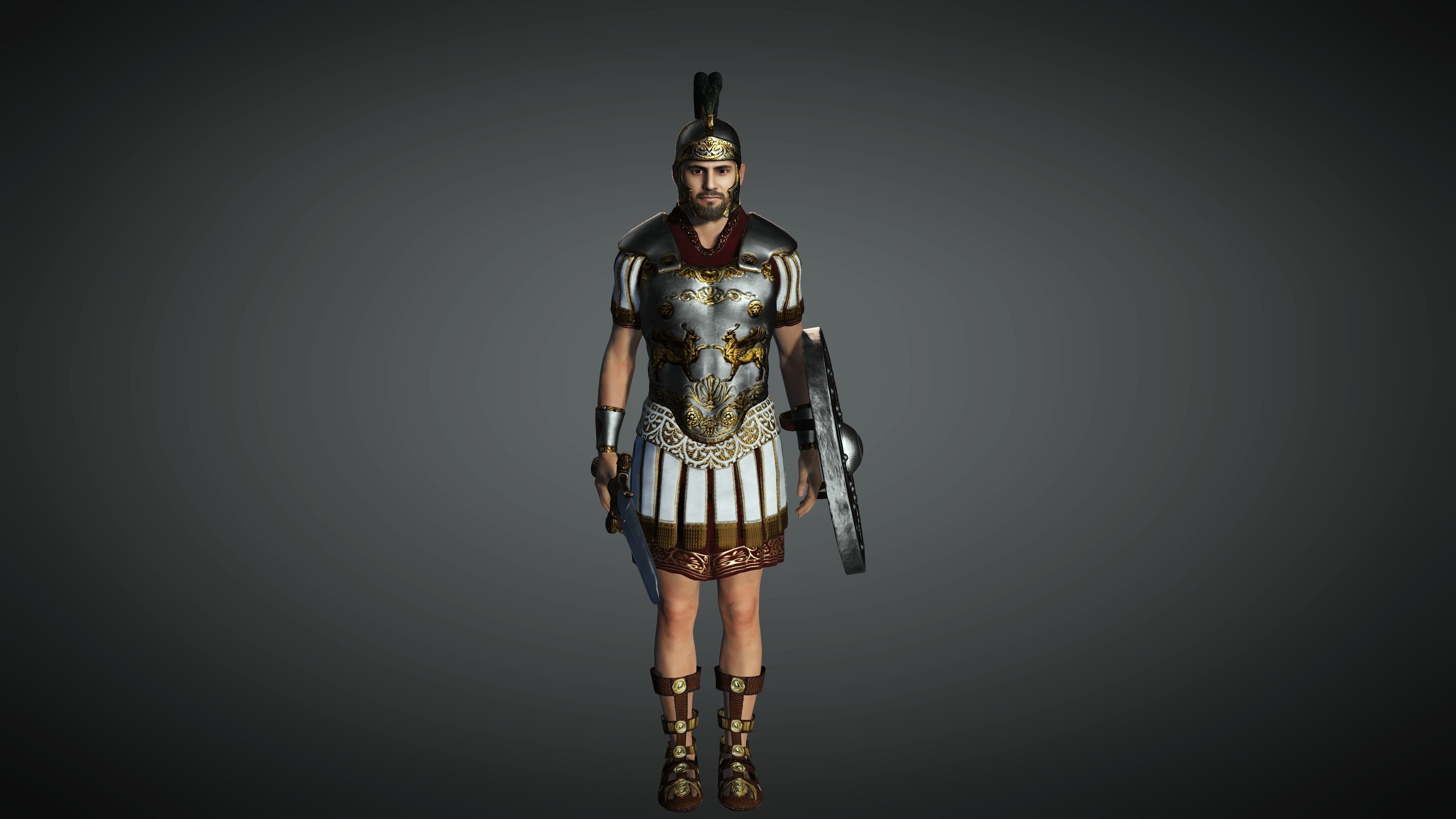 Soldier Warrior Character - Realistic 3D model 3D model_6