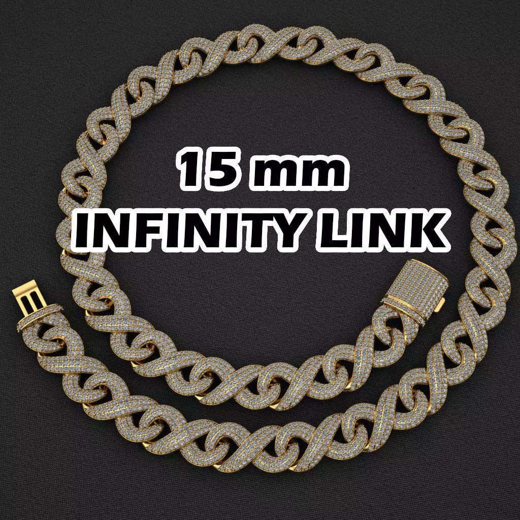 15 MM INFINITY LINK 3D print model_0