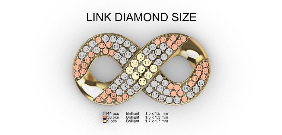 15 MM INFINITY LINK 3D print model_10