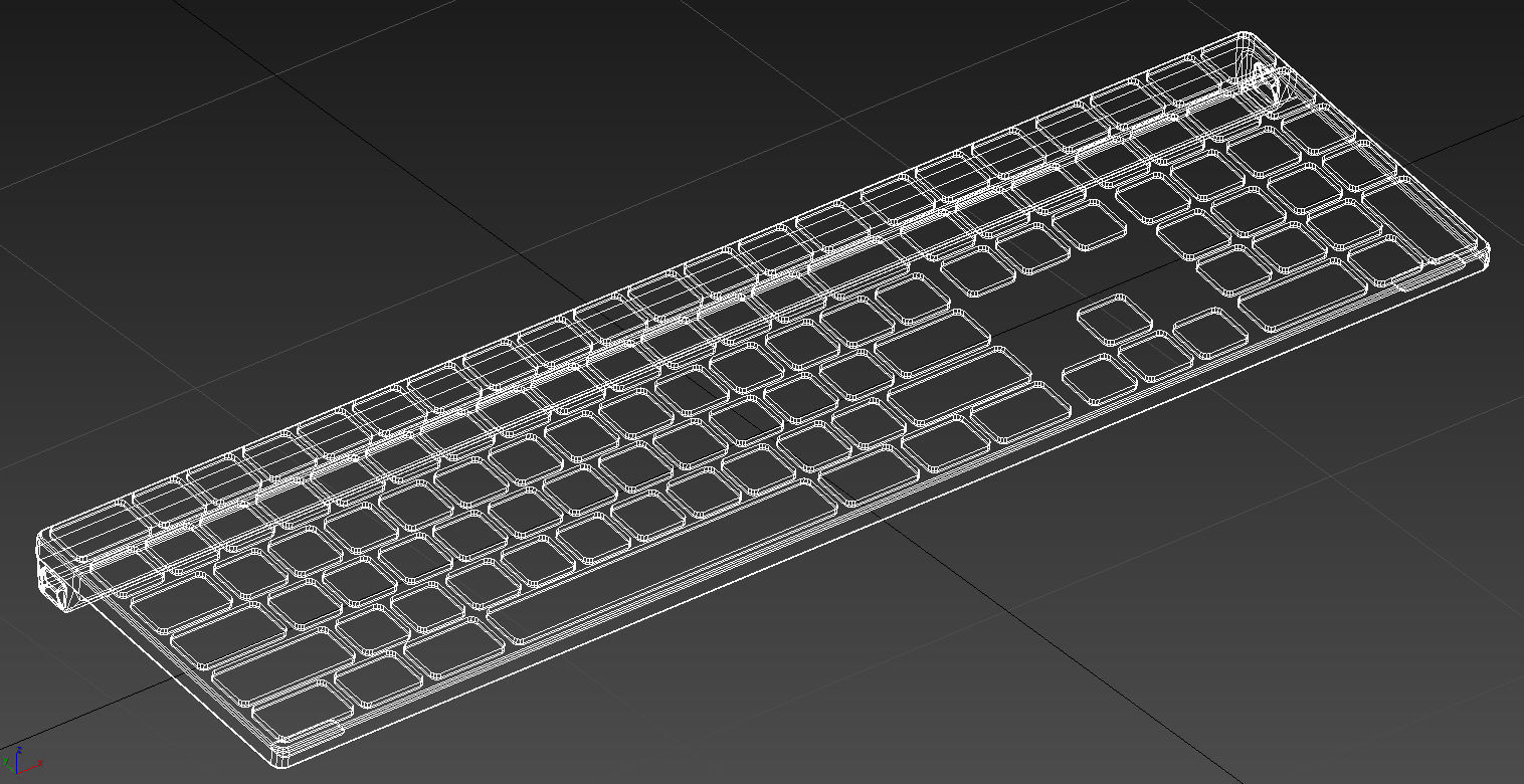 apple mac wireless keyboard 3D model_14