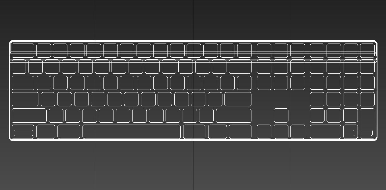 apple mac wireless keyboard 3D model_11