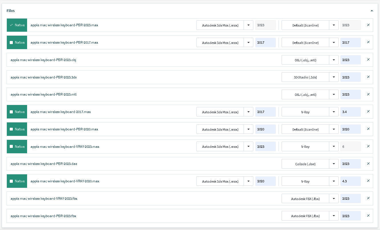 apple mac wireless keyboard 3D model_16
