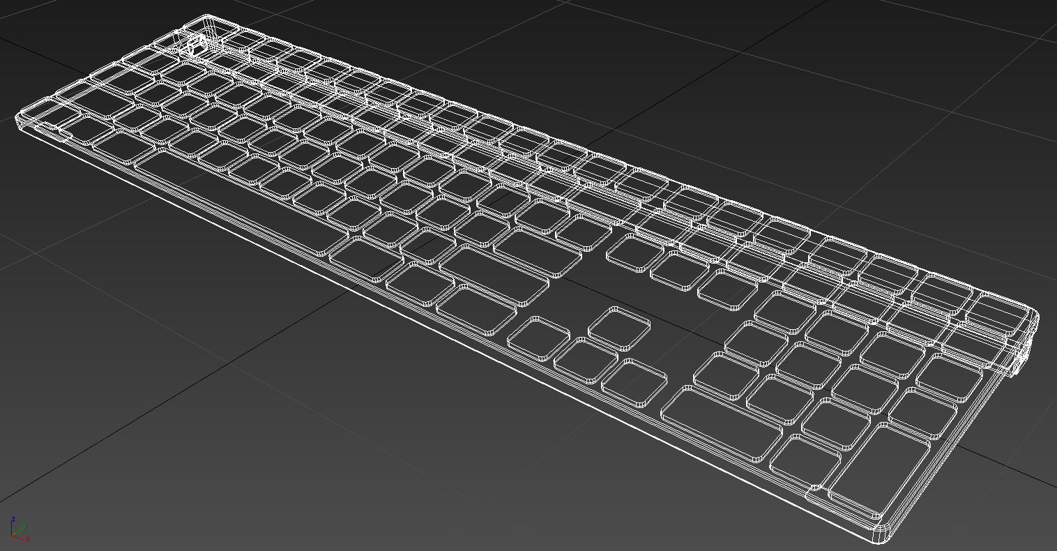 apple mac wireless keyboard 3D model_15