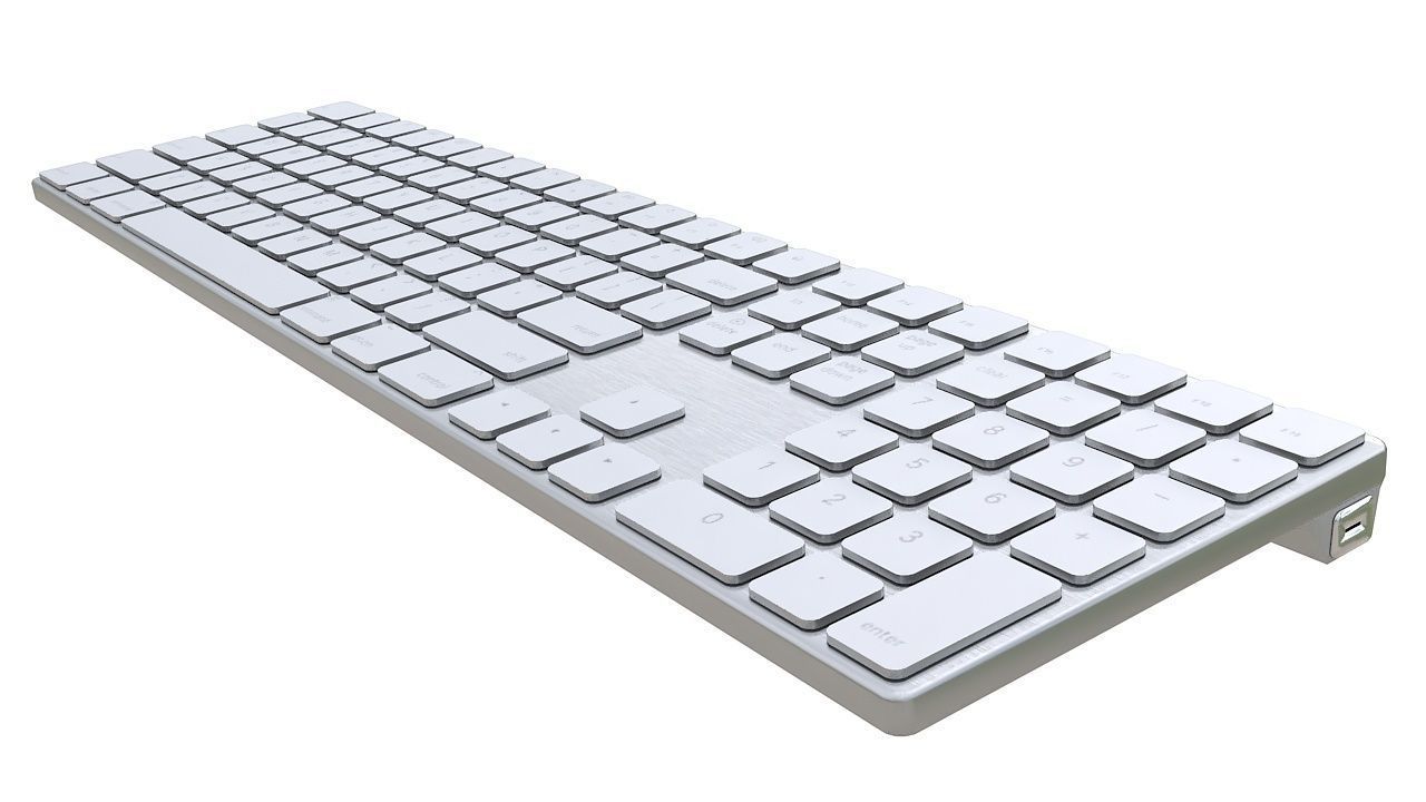 apple mac wireless keyboard 3D model_5