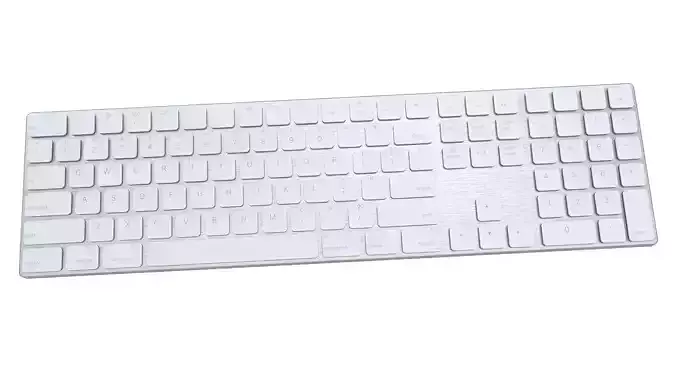 apple mac wireless keyboard 3D model