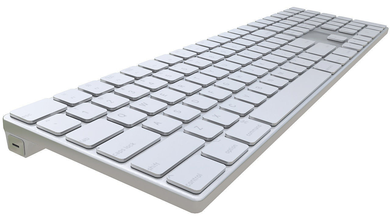 apple mac wireless keyboard 3D model_3