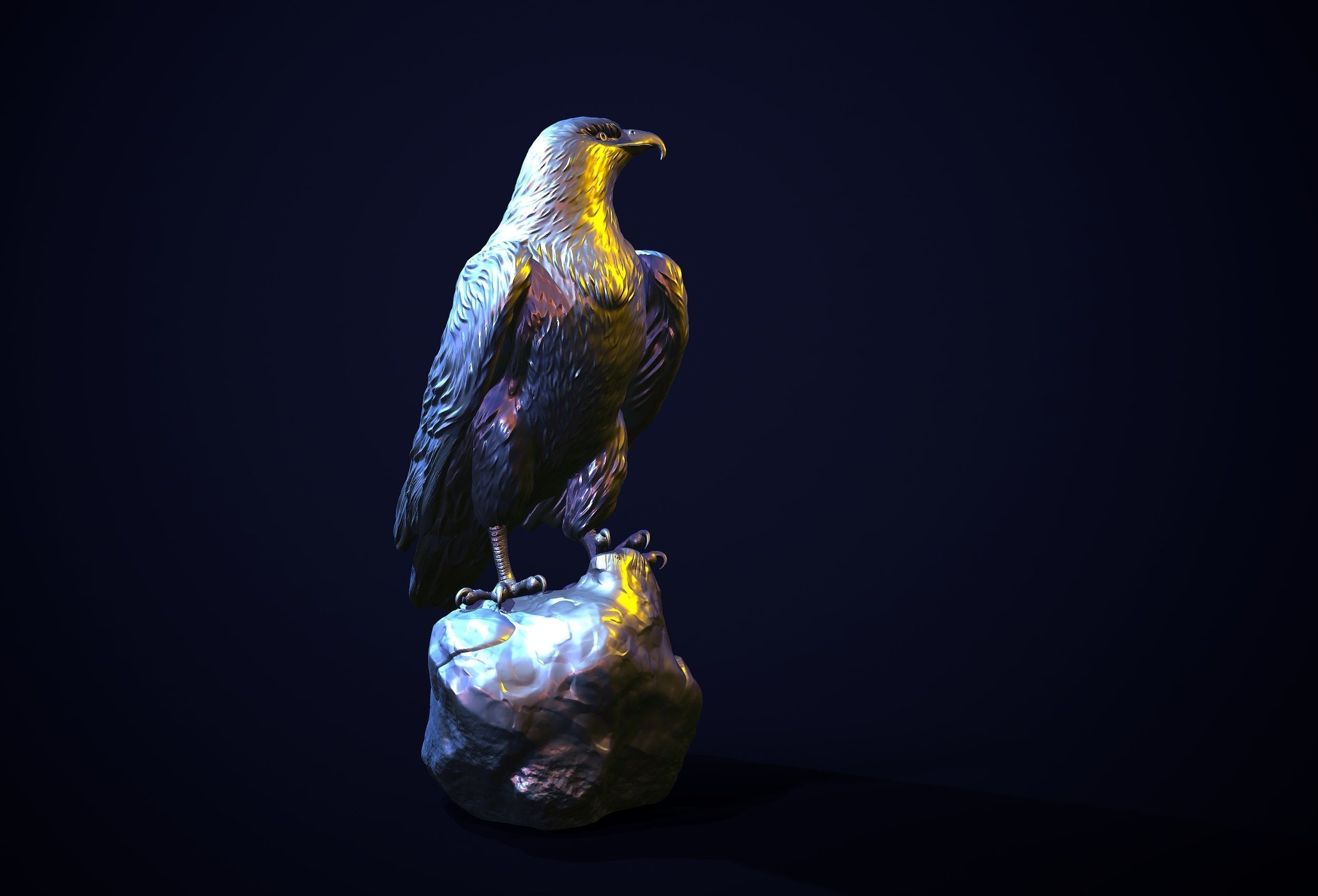 golden eagle for 3d printing 3D print model
