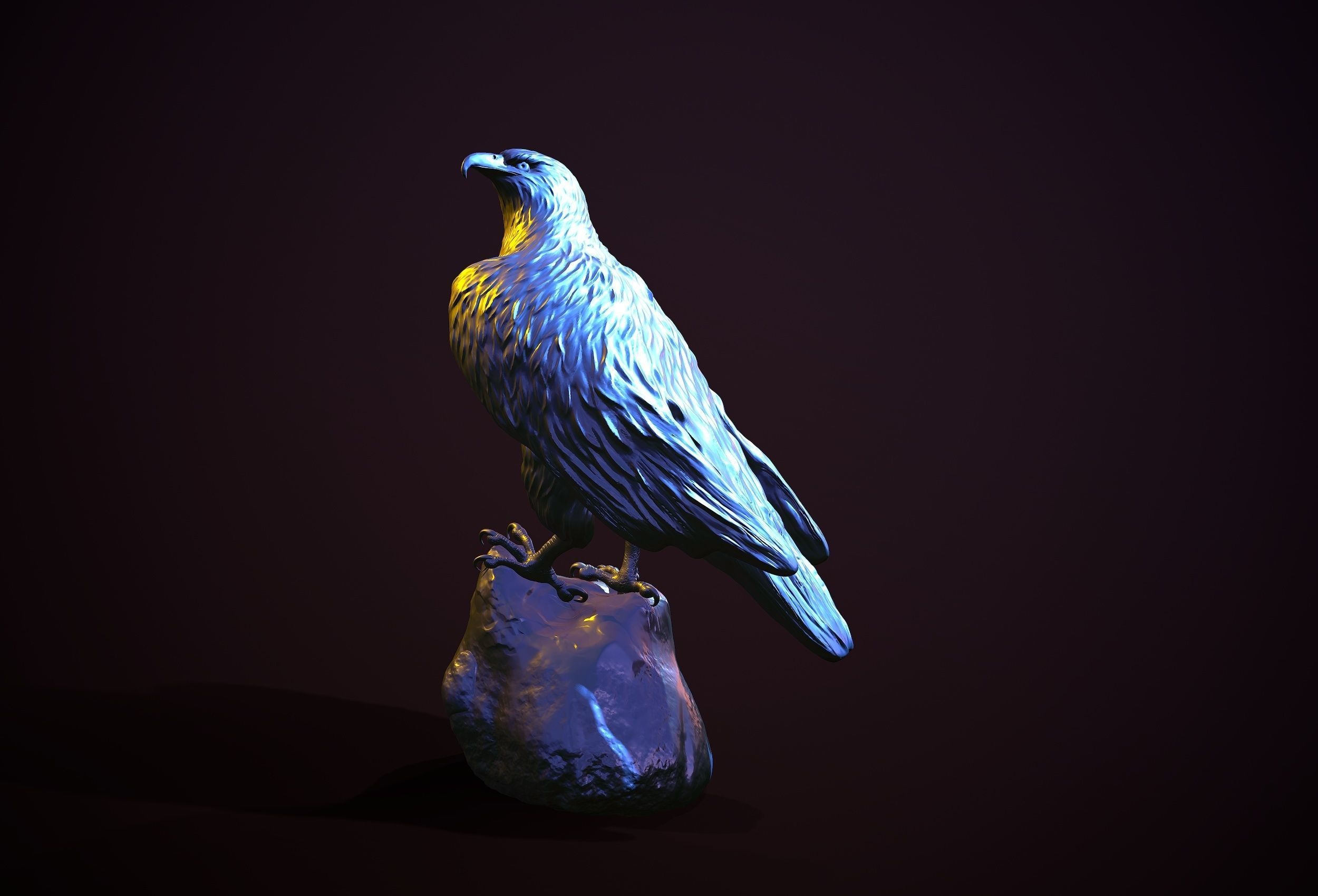 golden eagle for 3d printing 3D print model