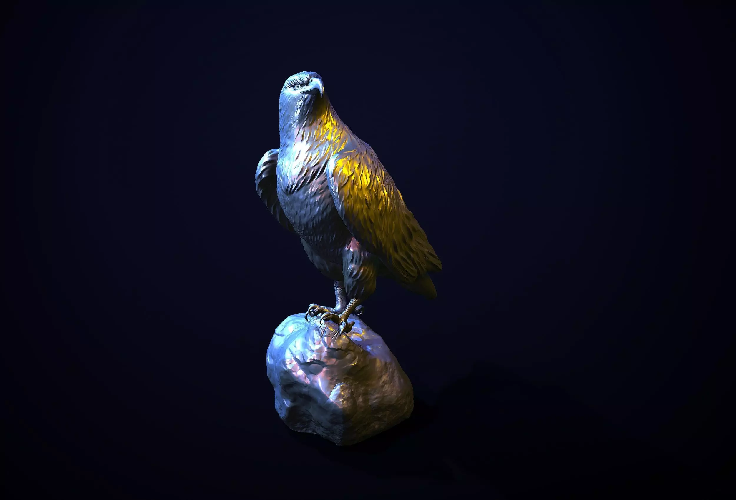 golden eagle for 3d printing 3D print model