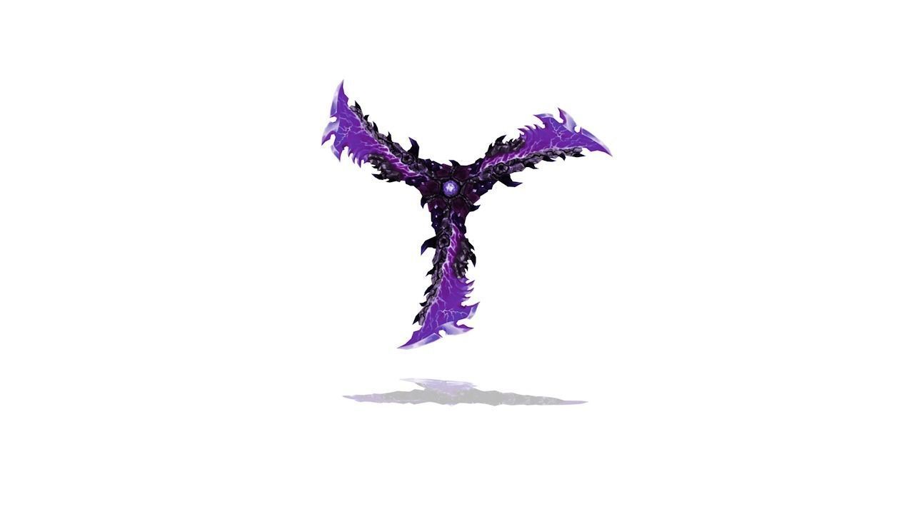 Frozen Bone Chakram Low-poly 3D model_3