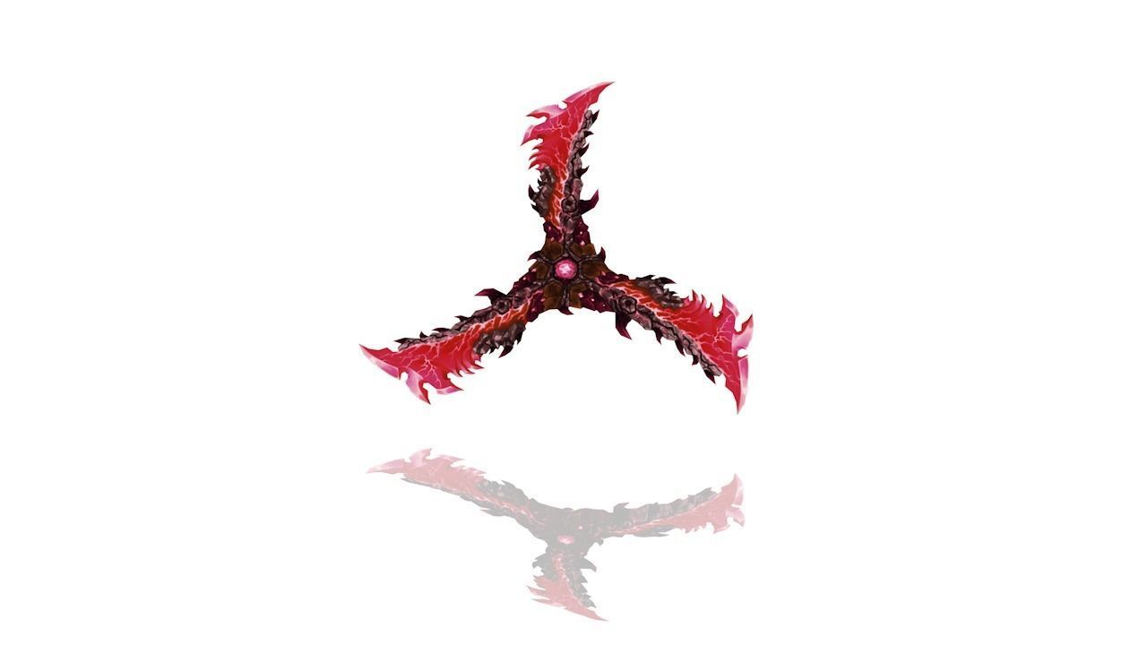 Frozen Bone Chakram Low-poly 3D model_2