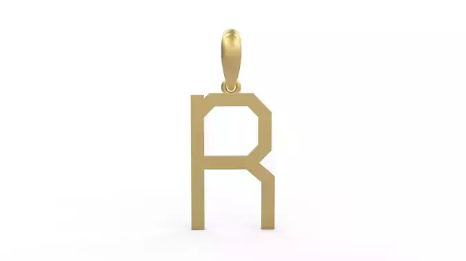 Initial Letters Pendant WARINGTONSDEMO R