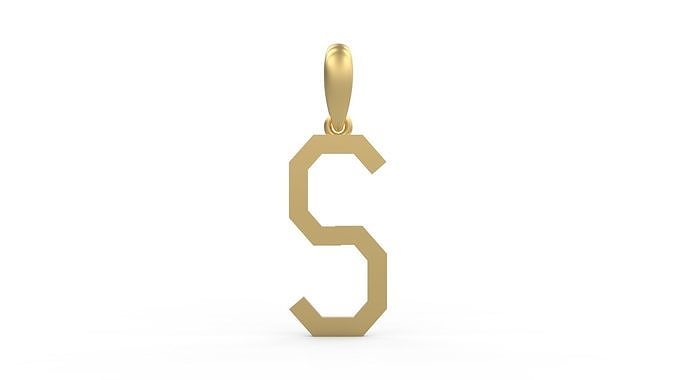 Initial Letters Pendant WARINGTONSDEMO S 3D print model