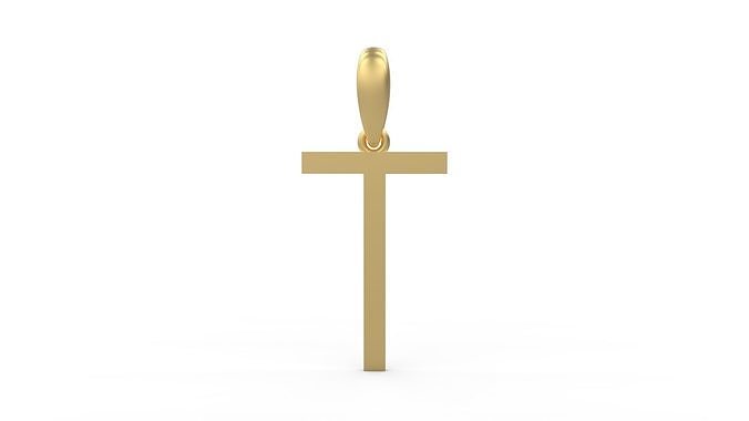 Initial Letters Pendant WARINGTONSDEMO T 3D print model