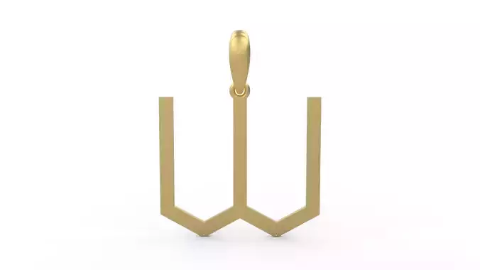 Initial Letters Pendant WARINGTONSDEMO W