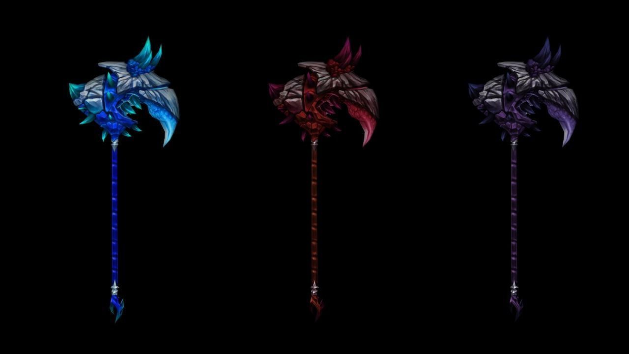 Frozen Bone Hammer Low-poly 3D model_1