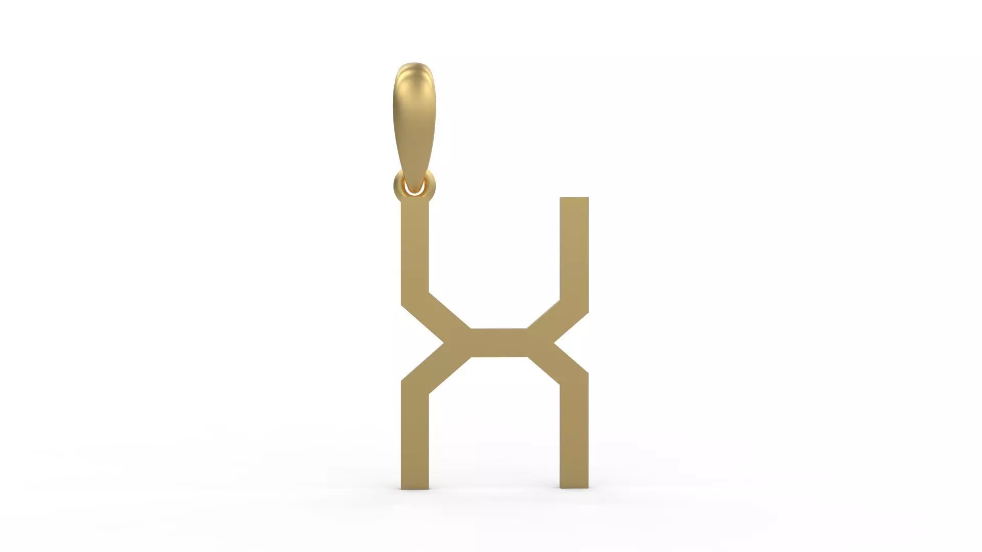 Initial Letters Pendant WARINGTONSDEMO X 3D print model_0