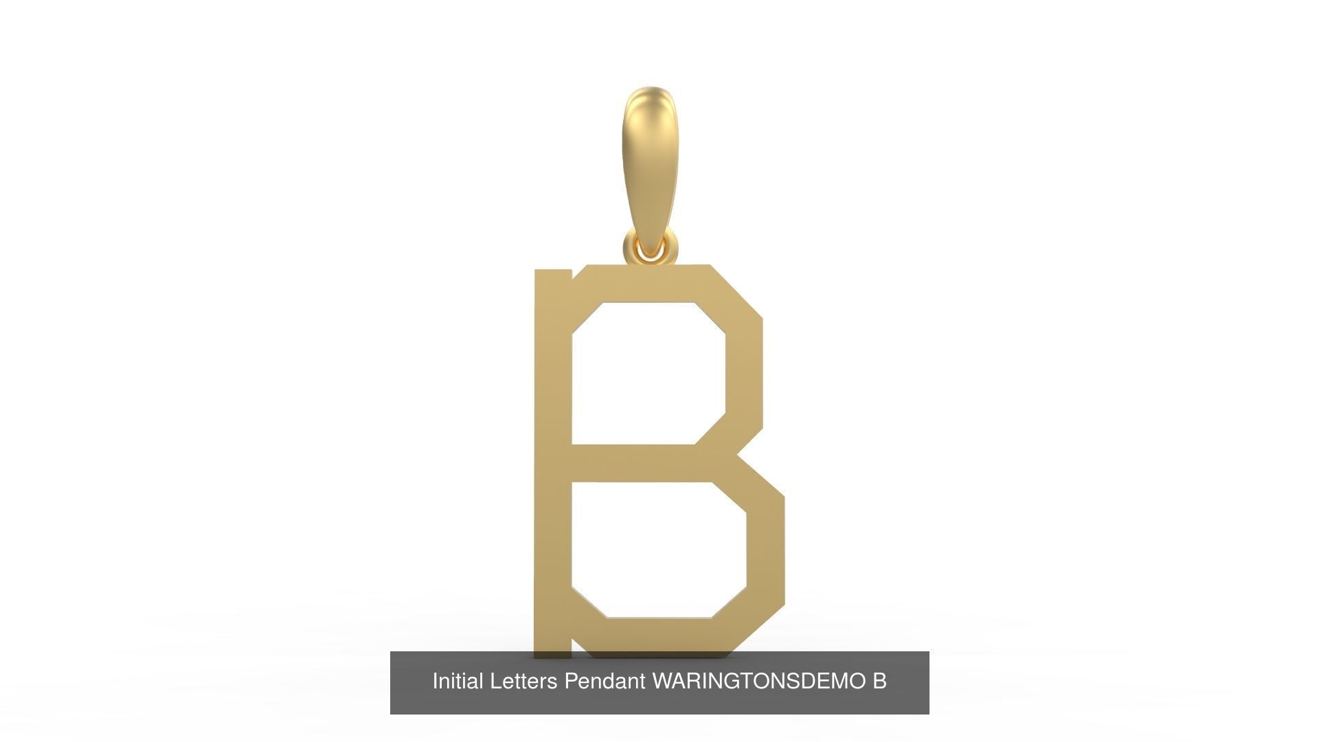 Initial Letters Pendant Alphabets WARINGTONSDEMO 3D Model Collection_4