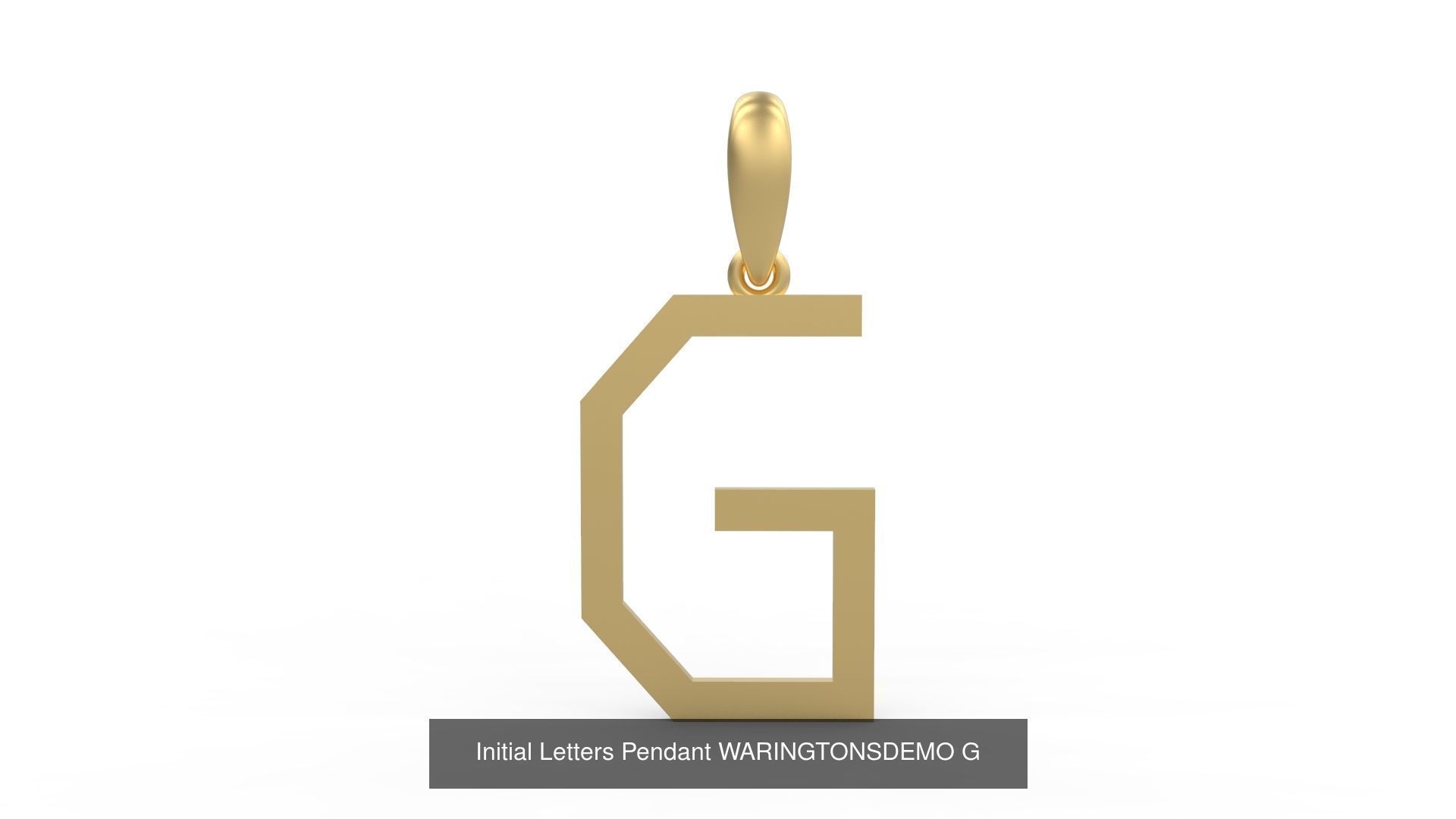 Initial Letters Pendant Alphabets WARINGTONSDEMO 3D Model Collection_9