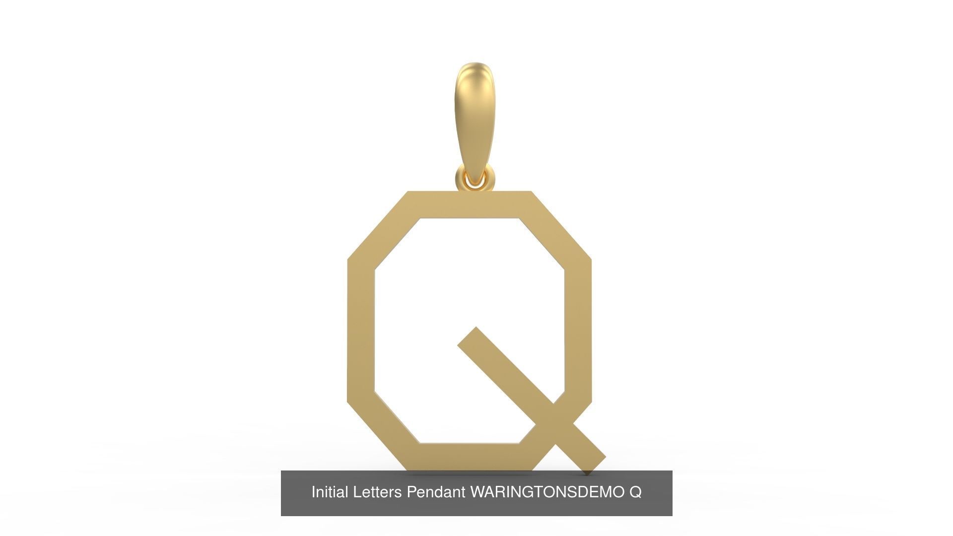 Initial Letters Pendant Alphabets WARINGTONSDEMO 3D Model Collection_19