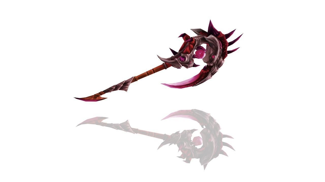 Frozen Bone Scepter Low-poly 3D model_2