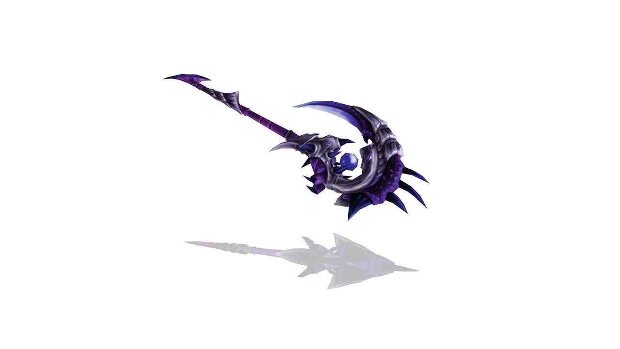 Frozen Bone Scepter Low-poly 3D model_3