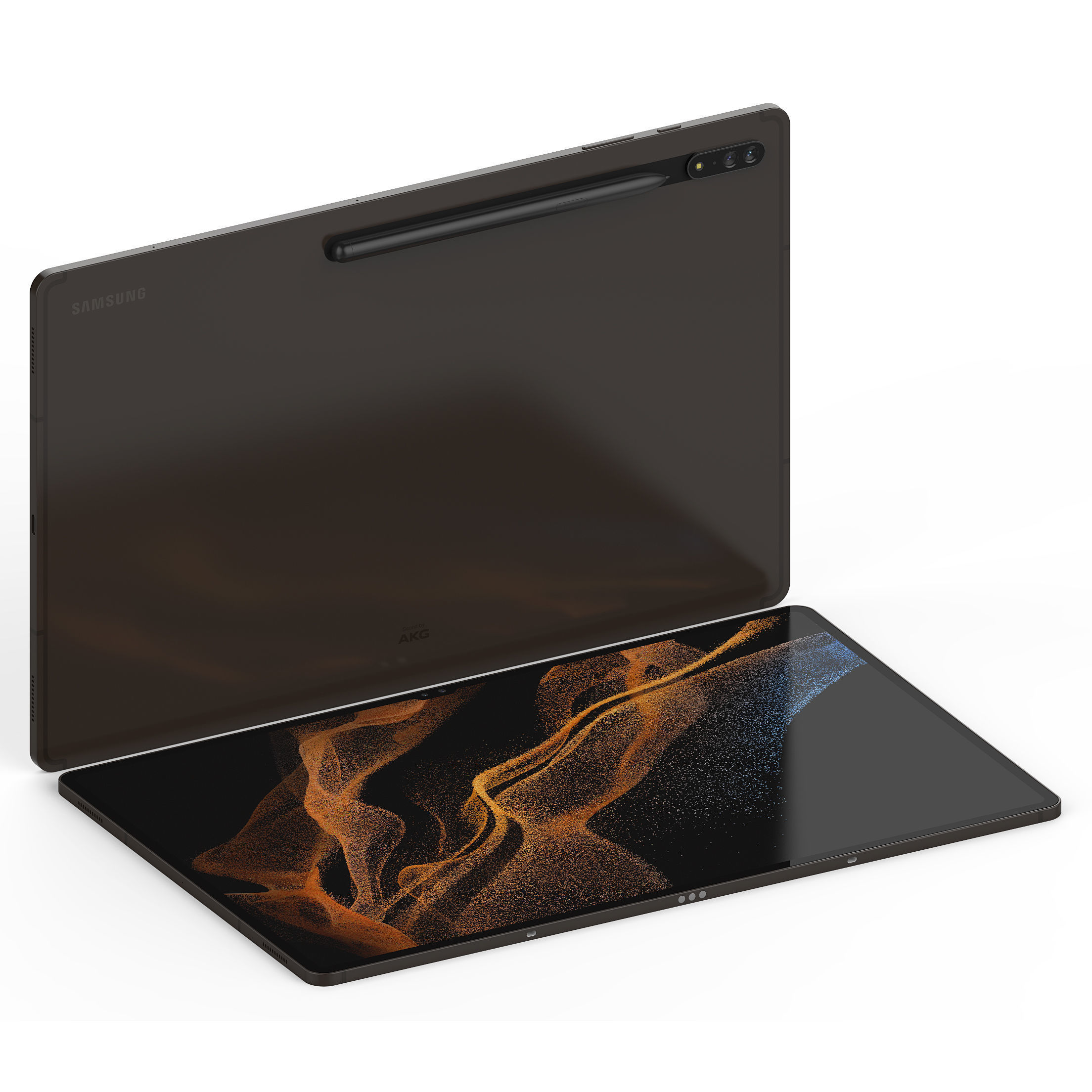 Samsung Galaxy Tab S8 Ultra and Pen 3D model_3