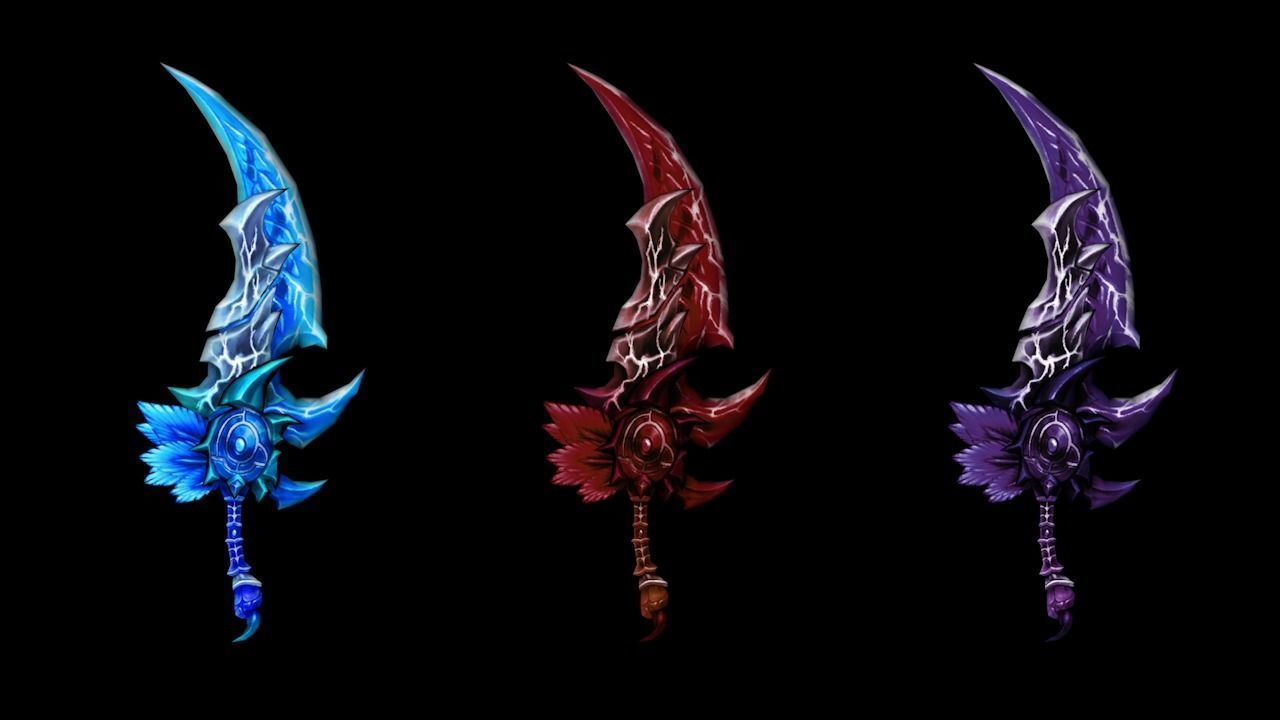 Frozen Bone Weapons 3D Model Collection_4