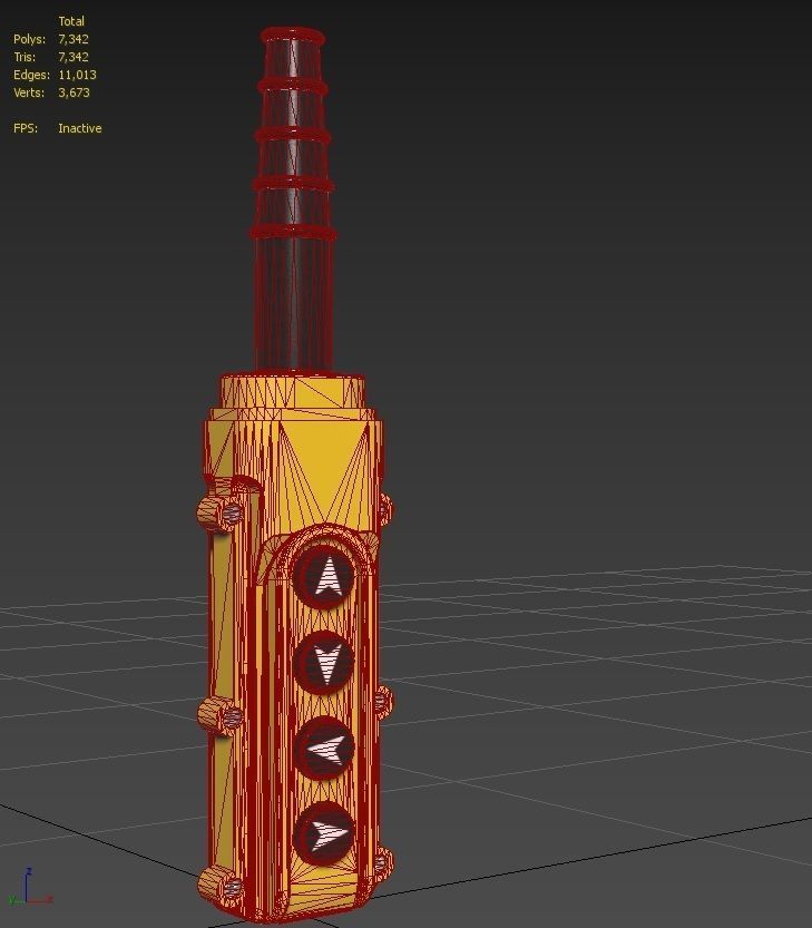 Crane Controller M8 Low-poly 3D model_17