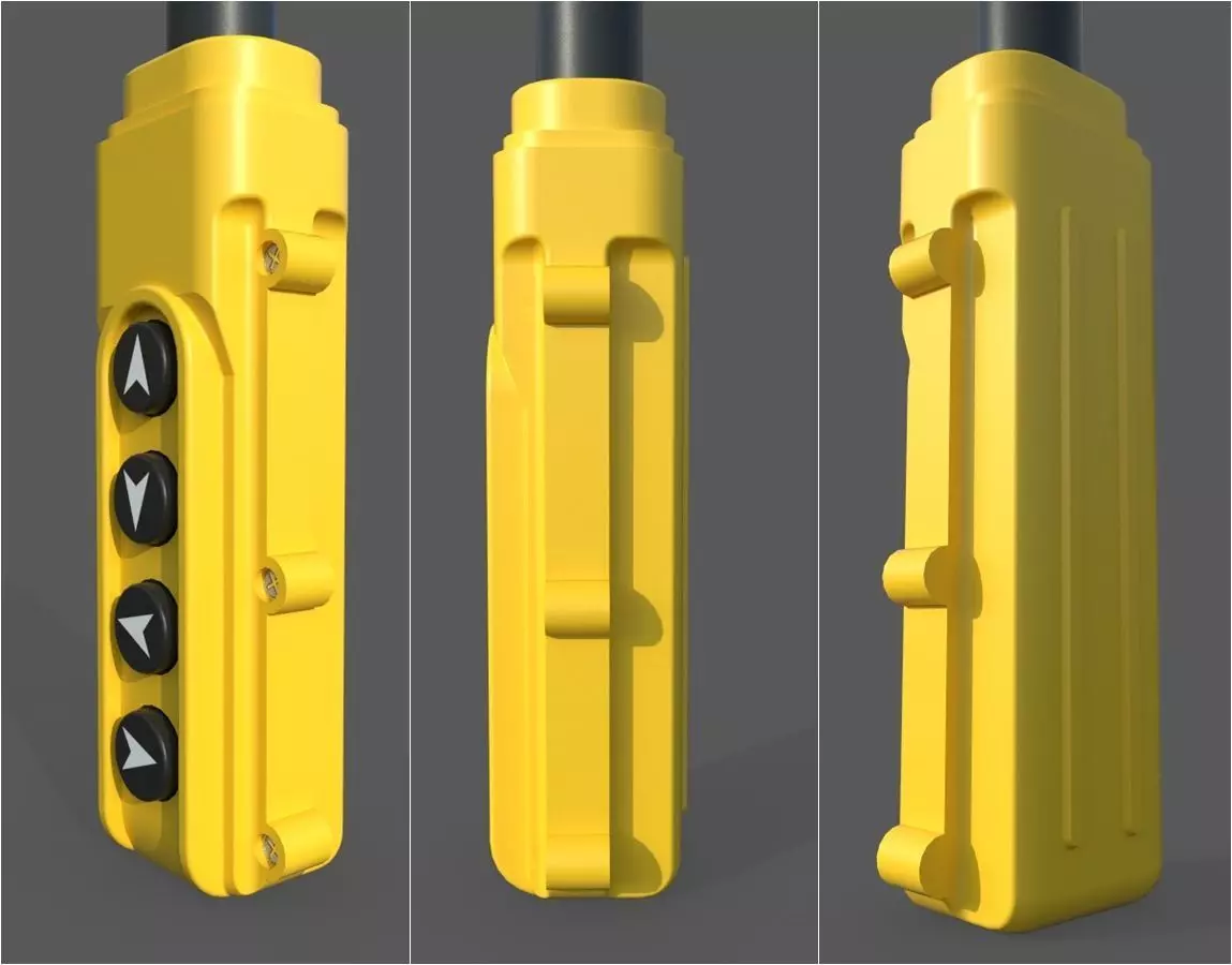 Crane Controller M8 Low-poly 3D model_0