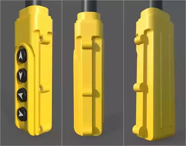 Crane Controller M8 Low-poly 3D model