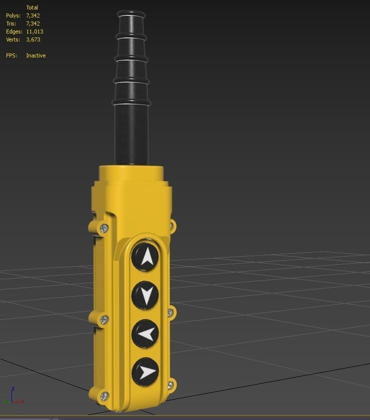 Crane Controller M8 Low-poly 3D model_33