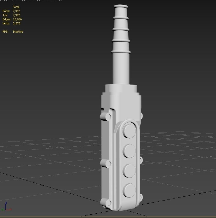 Crane Controller M8 Low-poly 3D model_14