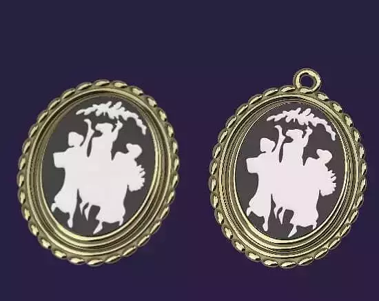 WandaVision - Agatha Harkness pendant and brooch set