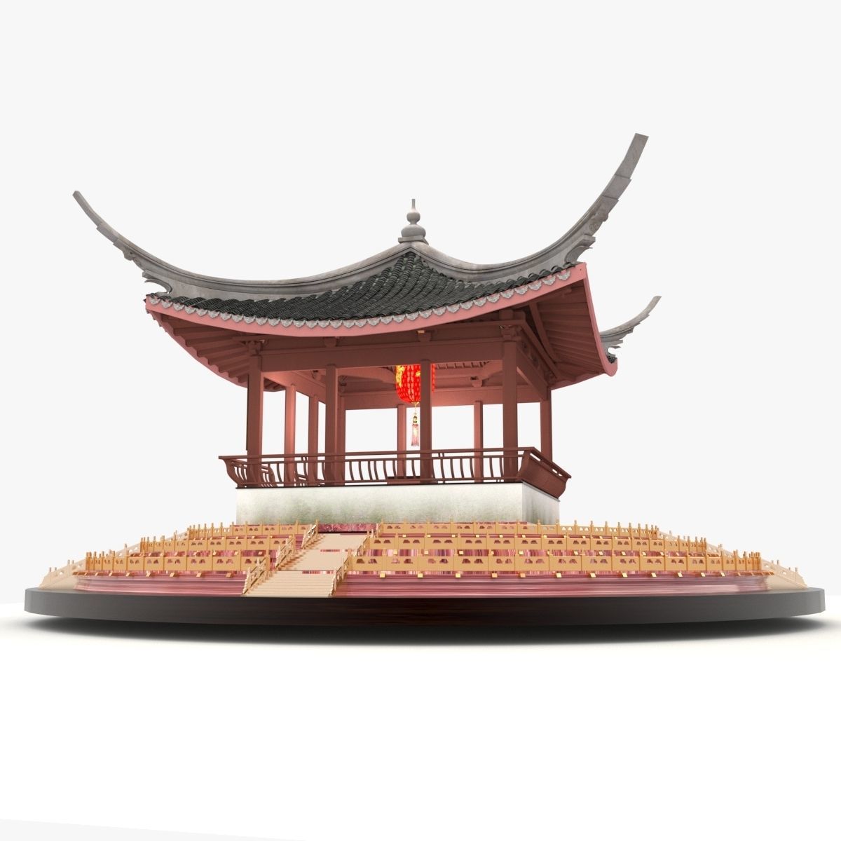Chinese   pavilion  3D model_5