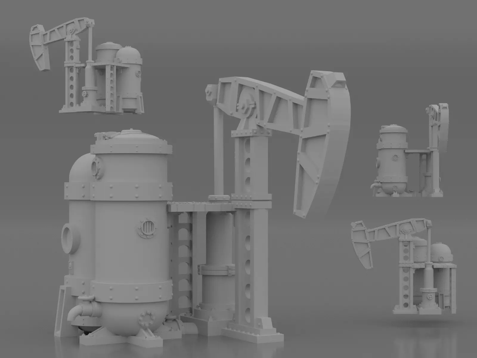Oil pump 3D print model_0
