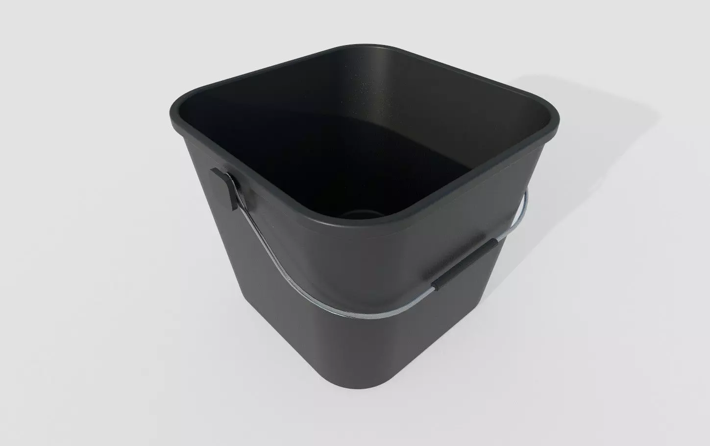 Plastic Bucket M2 Low-poly 3D model_0