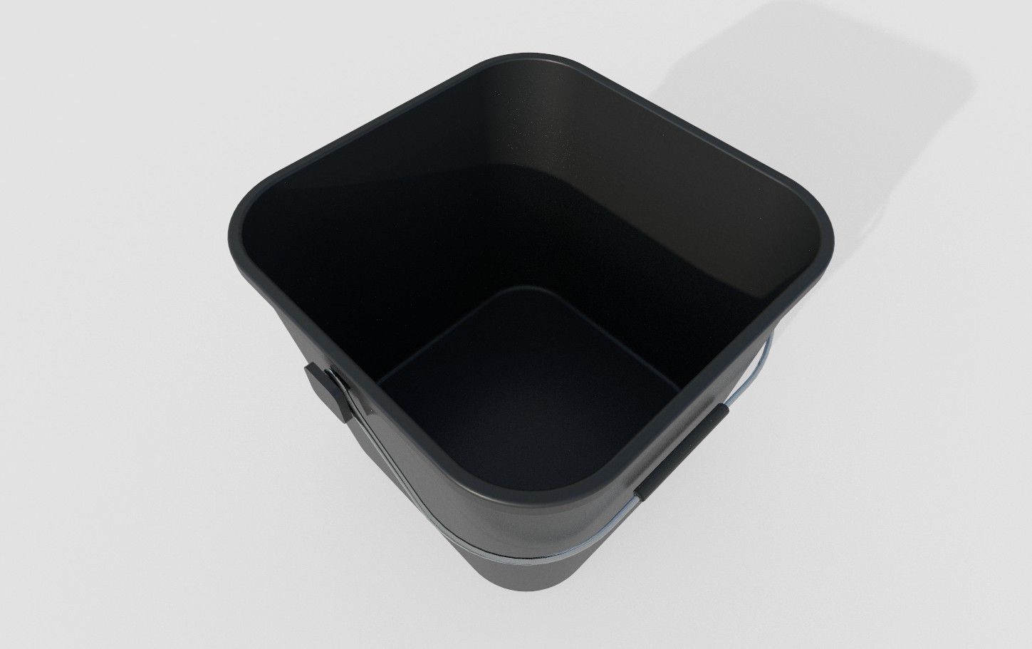 Plastic Bucket M2 Low-poly 3D model_1