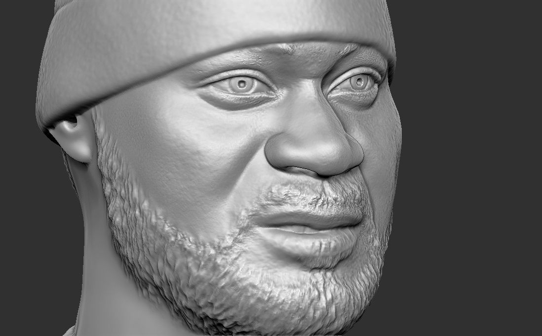 Ghostface Killah bust for 3D printing 3D print model_20