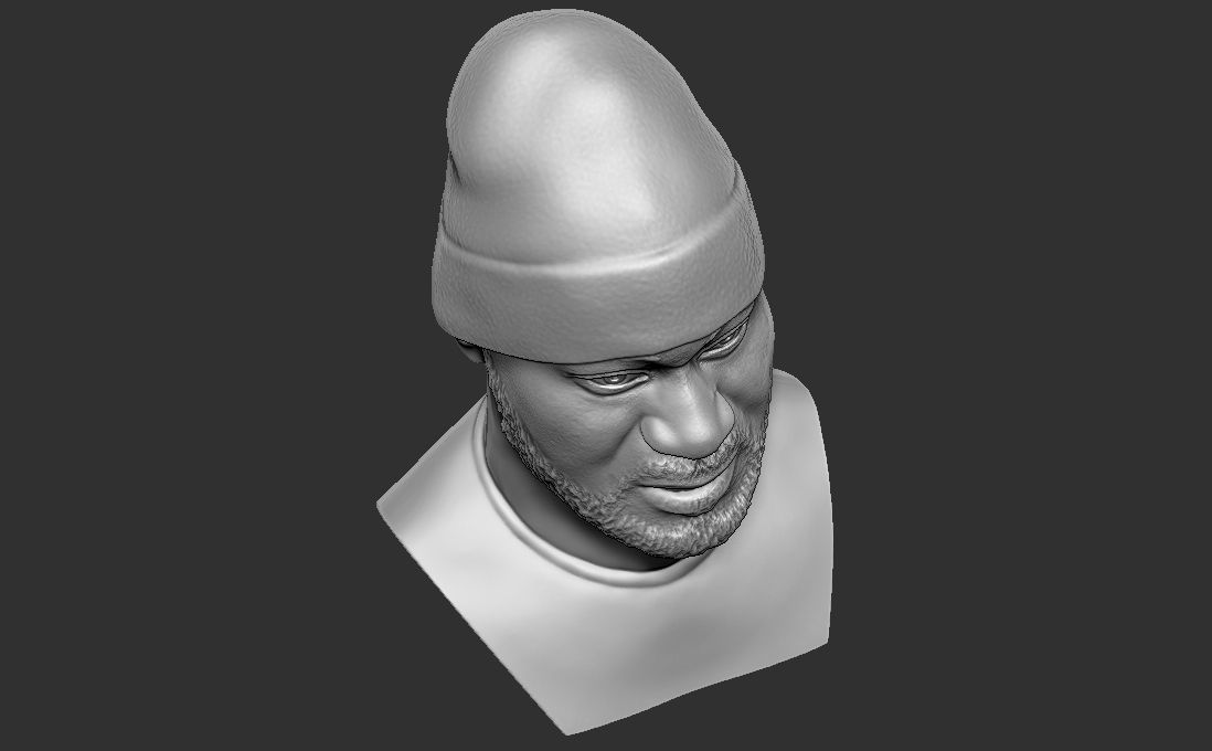 Ghostface Killah bust for 3D printing 3D print model_26