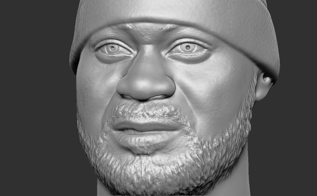 Ghostface Killah bust for 3D printing 3D print model_21