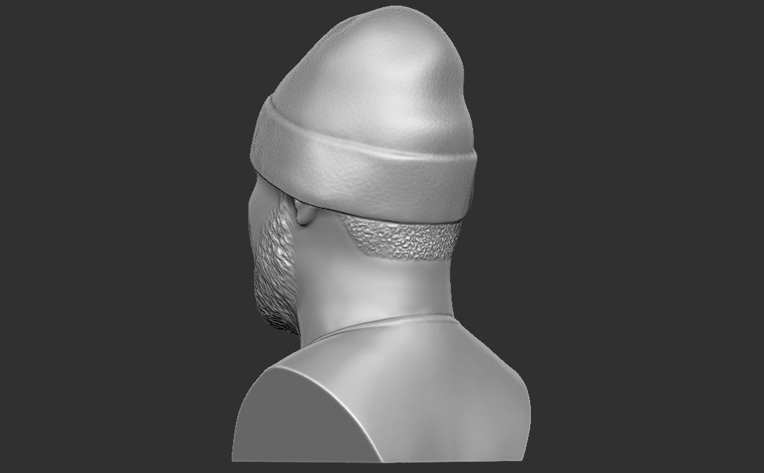Ghostface Killah bust for 3D printing 3D print model_11
