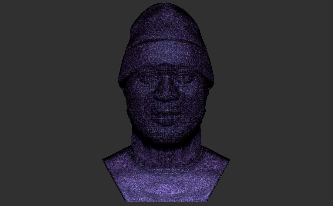 Ghostface Killah bust for 3D printing 3D print model_33