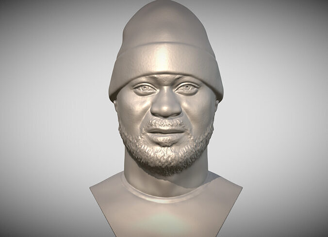 Ghostface Killah bust for 3D printing 3D print model