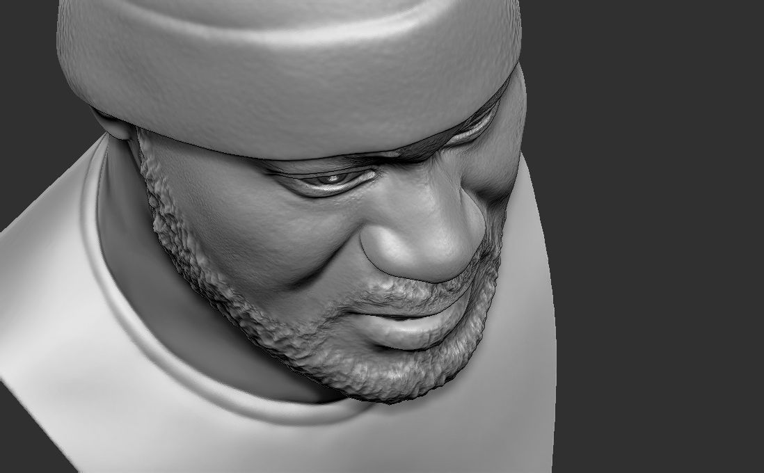 Ghostface Killah bust for 3D printing 3D print model_25